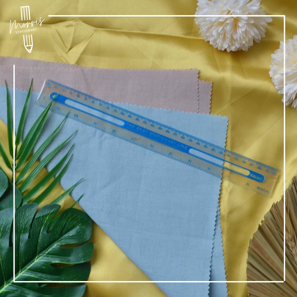 

NIKIKO Penggaris plastik biru 30cm nikiko