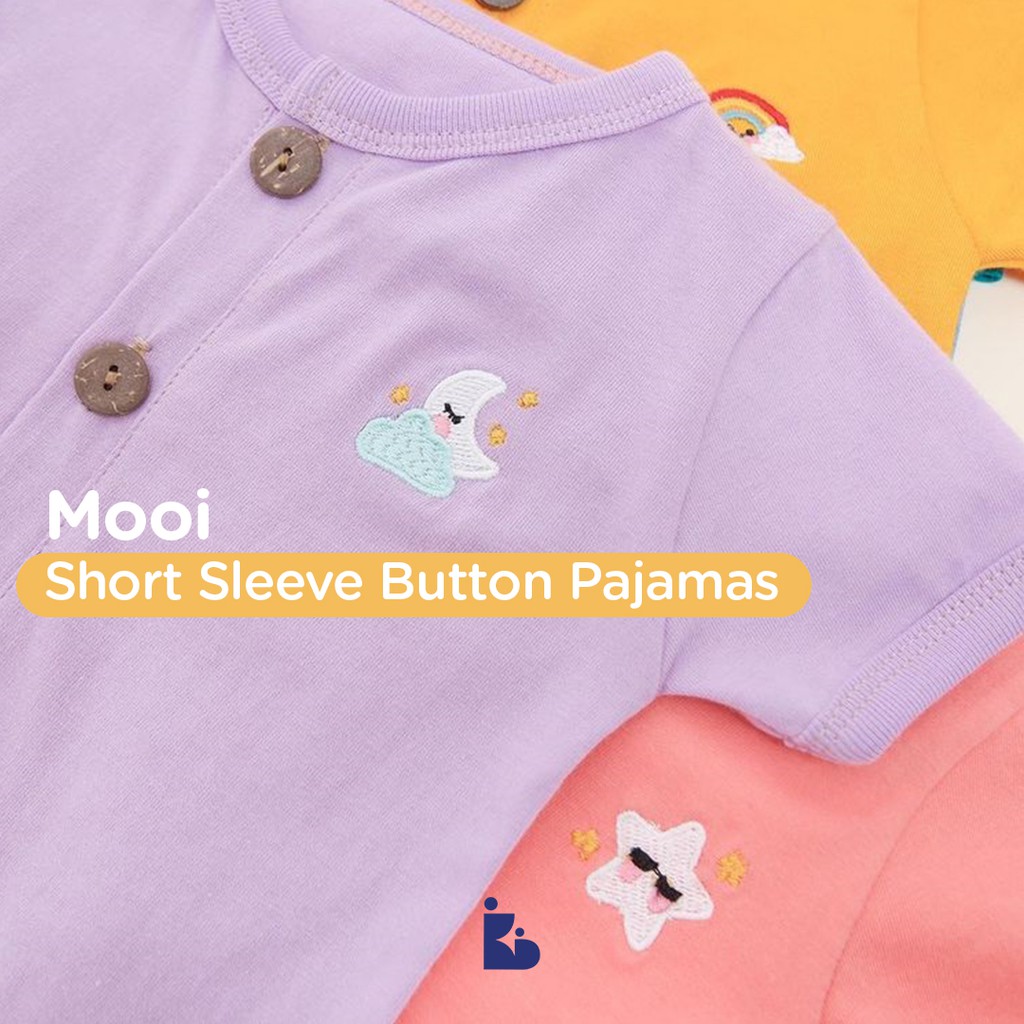 Mooi Short Sleeve Button Pajamas