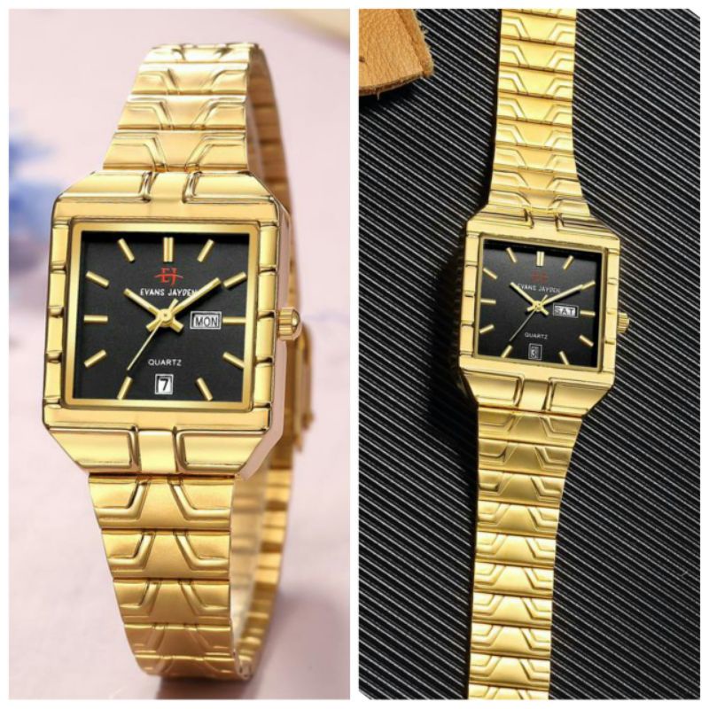 Jam Tangan Pria Wanita Keren Couple Elegan Casual Mewah Original Evans Jayden