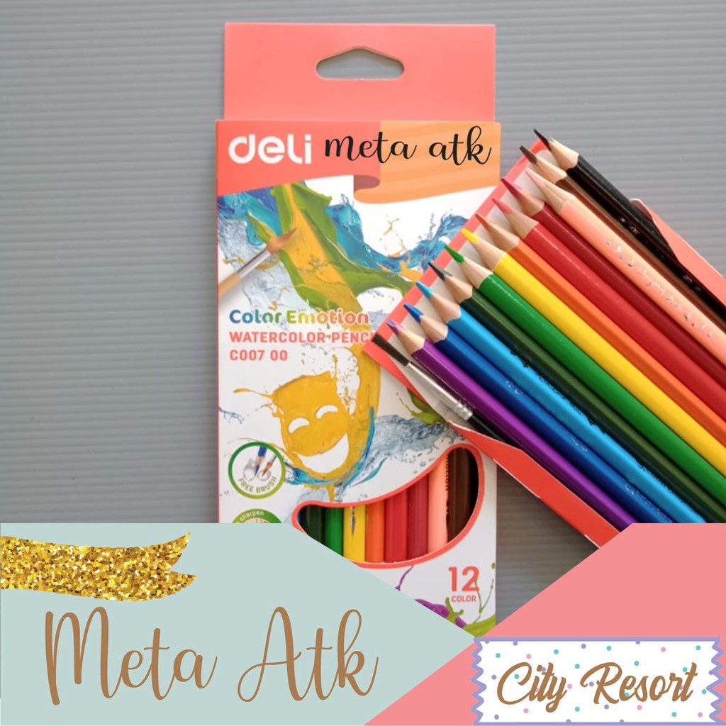 

Pensil Warna Watercolor Deli Ec00700 12 Warna