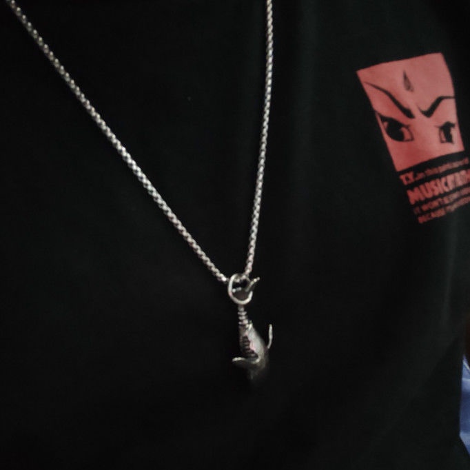 Merek Fashion street hip-hop hip hop kalung pria kepribadian dolphin liontin in hip hop serbaguna pe