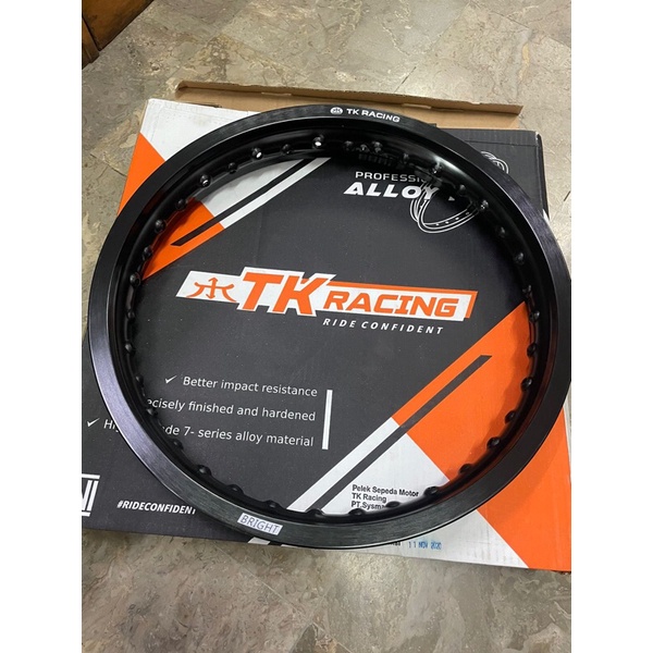 Velg almunium Tk racing ring 17 lebar 215 hitam