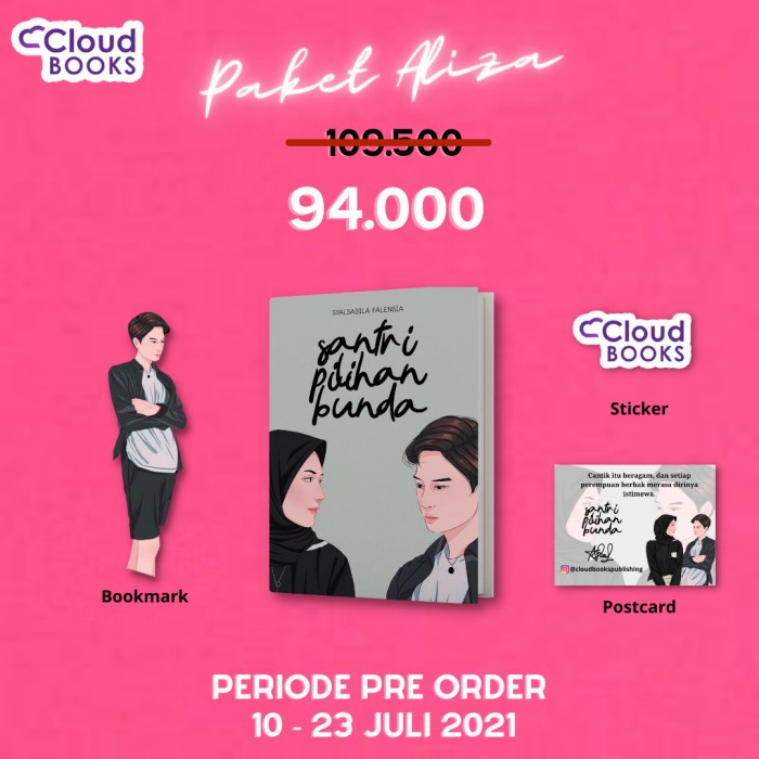 

DISKON SPESIAL NOVEL SANTRI PILIHAN BUNDA (PAKET ALIZA) TERMURAH