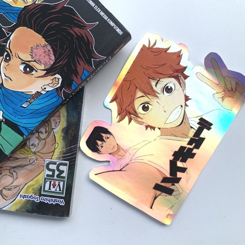 

Stiker Anime hologram Haikyu