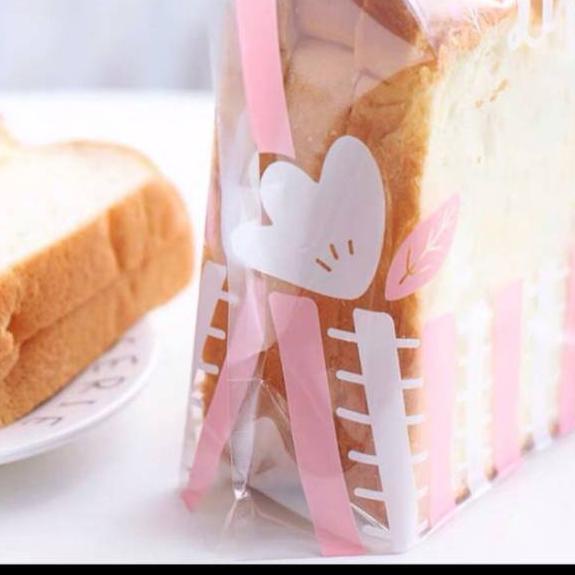 

❉ Plastik roti tawar / donut bakery / plastik donut PINK isi 10 pcs ♜
