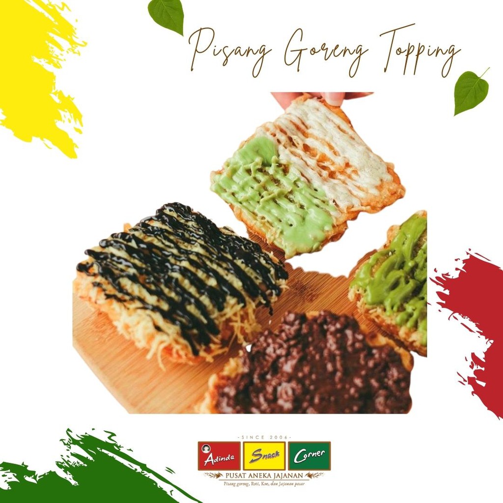 

Pisang Goreng Adinda (VACUUM) dengan Topping - isi 5 pcs/pack