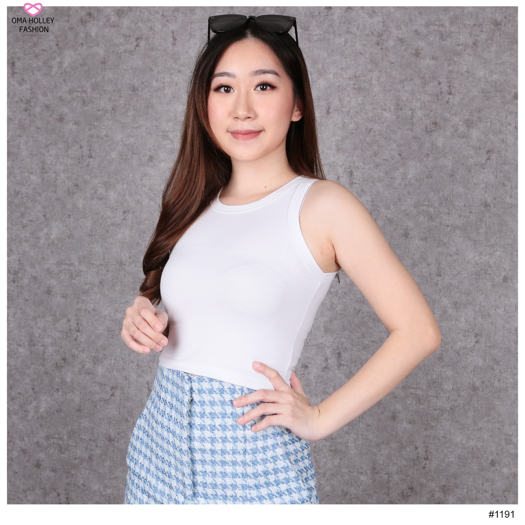 (COD) OH Fashion Ashley Tanktop Crop Satu #1191/#1227