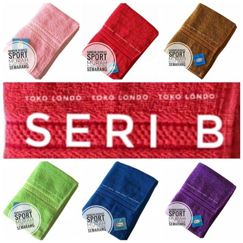 MURAH! Handuk muka BERRIES SPORT KECIL uk 35X70 - Bahan full katun - Meresap air - Halus dan lembut