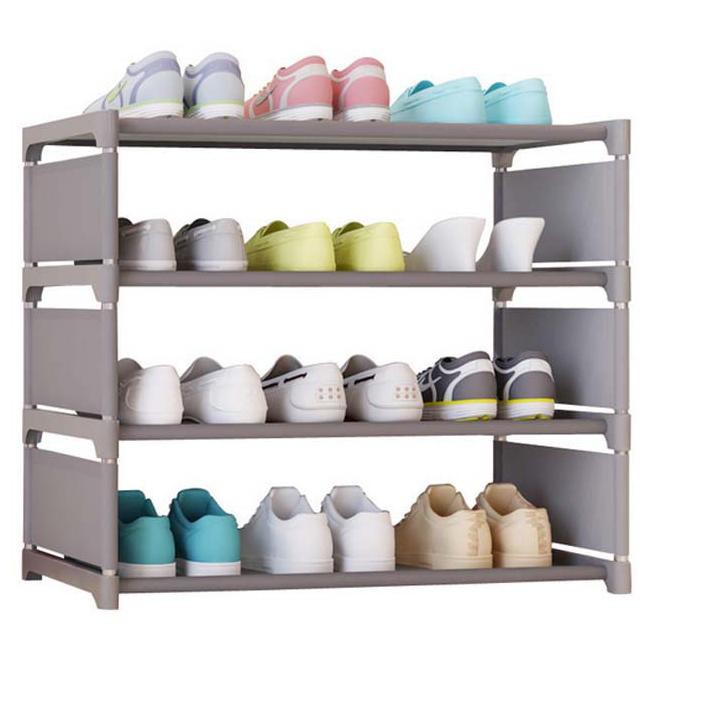 P0r Starhome Rak Sepatu Portable 4 Susun Onde 4 Tiers Shoe Rack Rak Serbaguna Shopee Indonesia