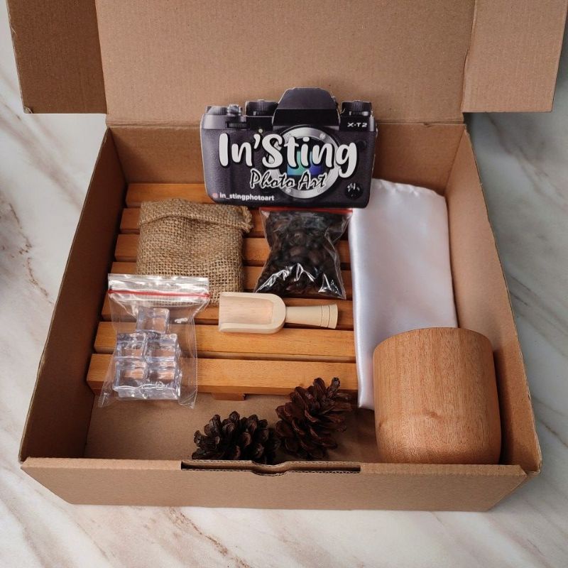 Properti Foto Kopi Paket Properti Foto Produk Kopi untuk Dekorasi Toko dan Studio Foto Aesthetic