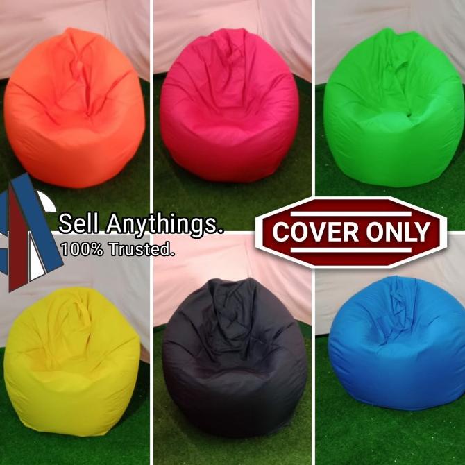 Bean bag Pumpkin/Bulat Warna Polos [ COVER Luar ]