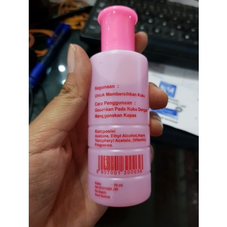 [COD] Aseton Tokyo Night 76 ML Pembersih Penghapus Sisa Kutek Cat Kuku - KEMASAN PLASTIK dengan Vitamin High Quality