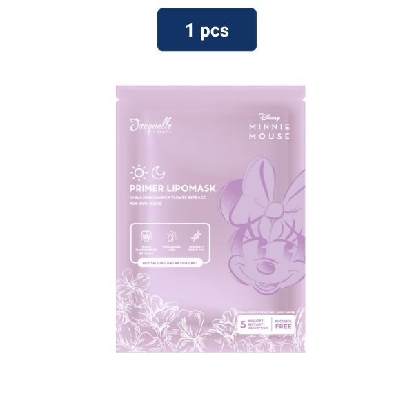 Jacquelle Disney Minnie Mouse Edition Primer Lipo Mask - Sheet Mask Anti-Aging