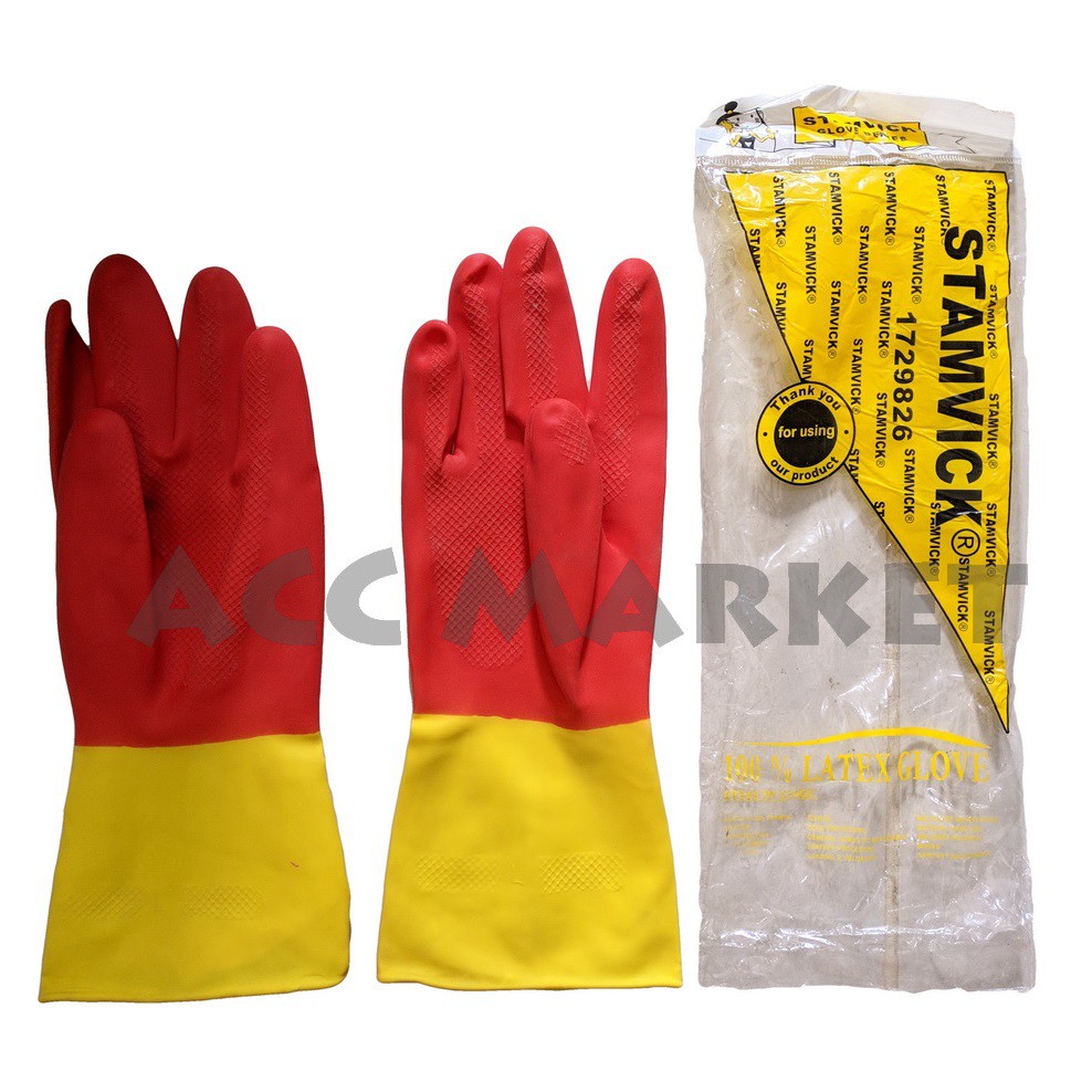 Sarung Tangan Karet Cuci Piring Rubber Gloves Latex Anti Air