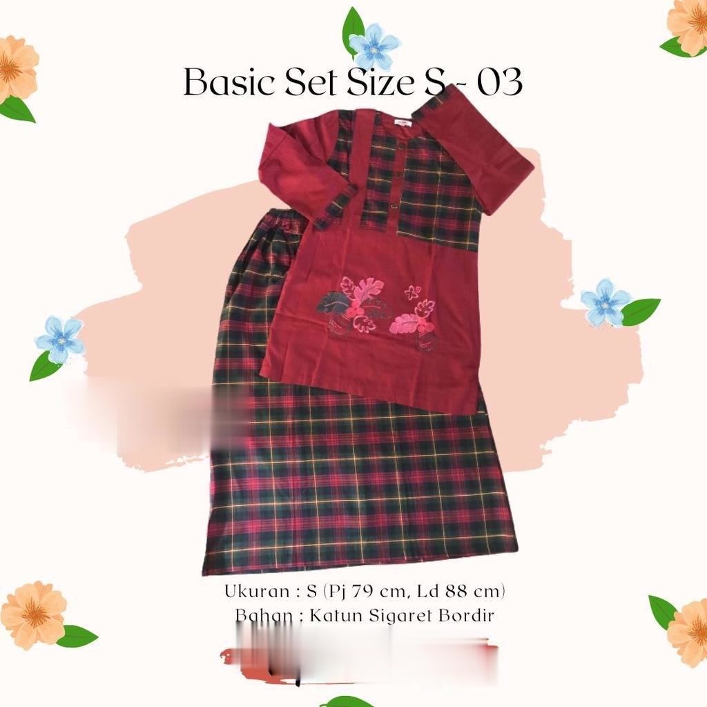 EZ PONDOK SANTRWATI MUSLIM - BASIC SET SIZE S - BAJU HARIAN SANTRI GONTOR PUTRI