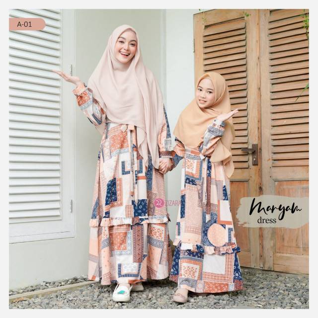 Gamis Couple Ibu dan Anak Maryam Couple Zizara