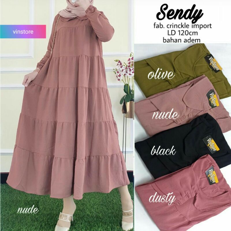 SENDY #7 Maxi Dress Muslim II Vinstore