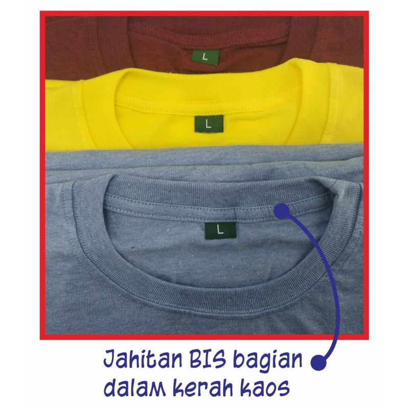 LANGSUNG DARI PABRIK [HARGA RESELLER] Kaos Polos Bahan Cotton Combed 30s Unisex Cewek Cowok Casual