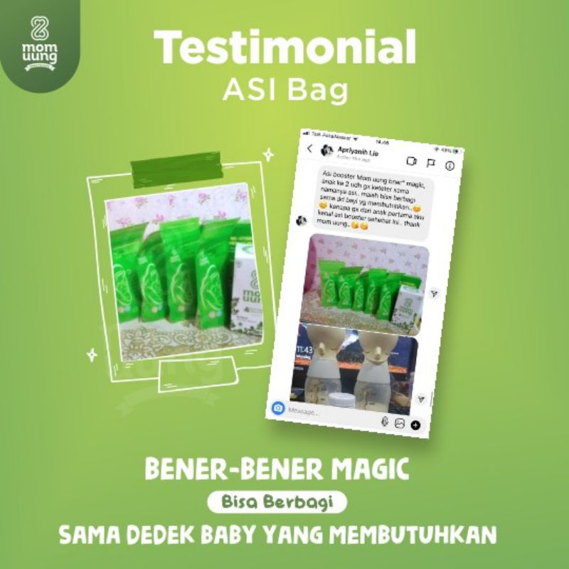 MOM UUNG Kantong Asi Pre-sterilized Breast Milk Bag isi 30 Bags 100ml