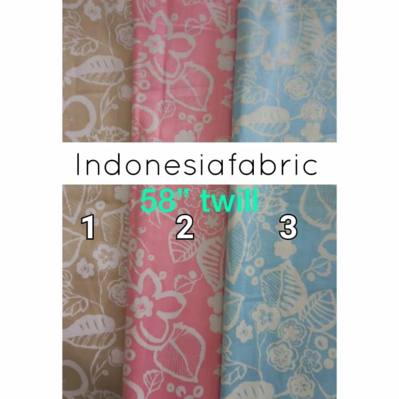 Kain Katun jepang tokai senko Motif Soft Batik