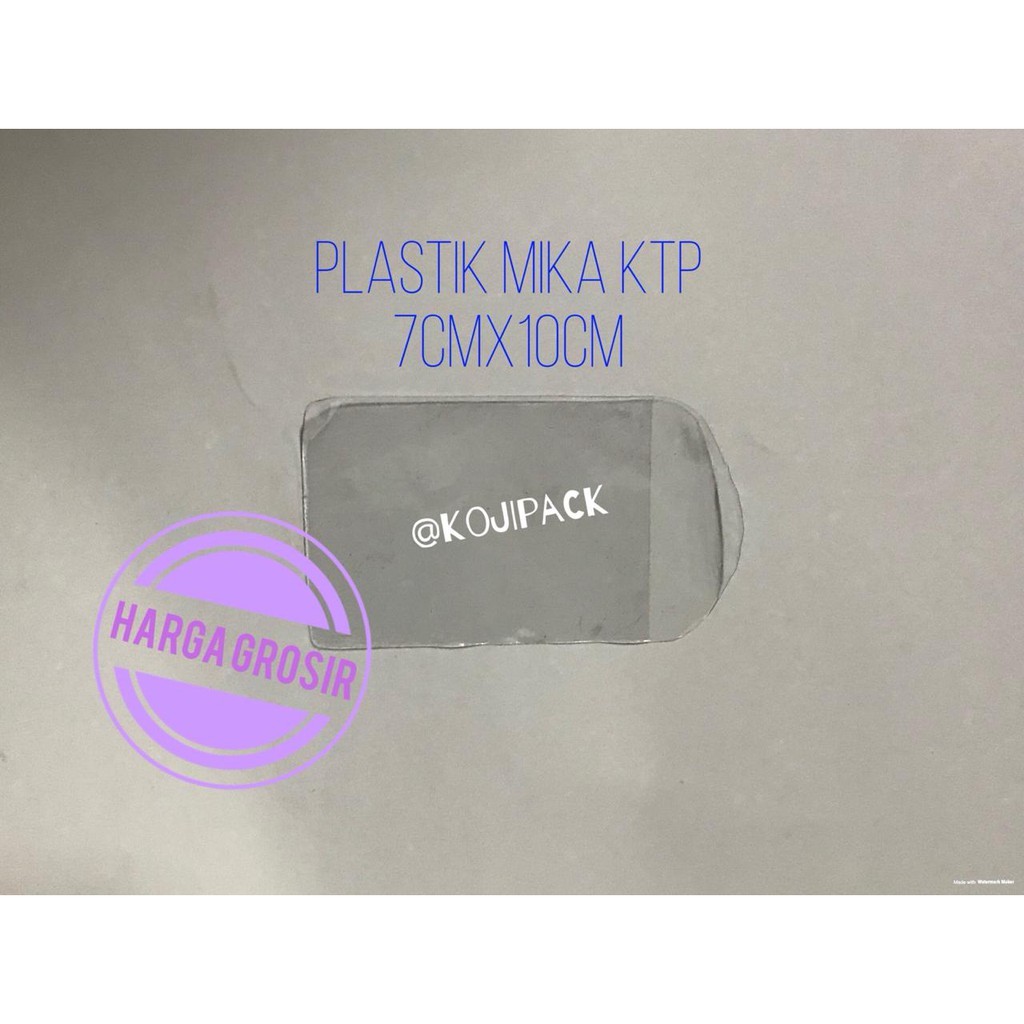 

Plastik Mika untuk Kartu KTP SIM Card Plastic Holder ukuran 7x10