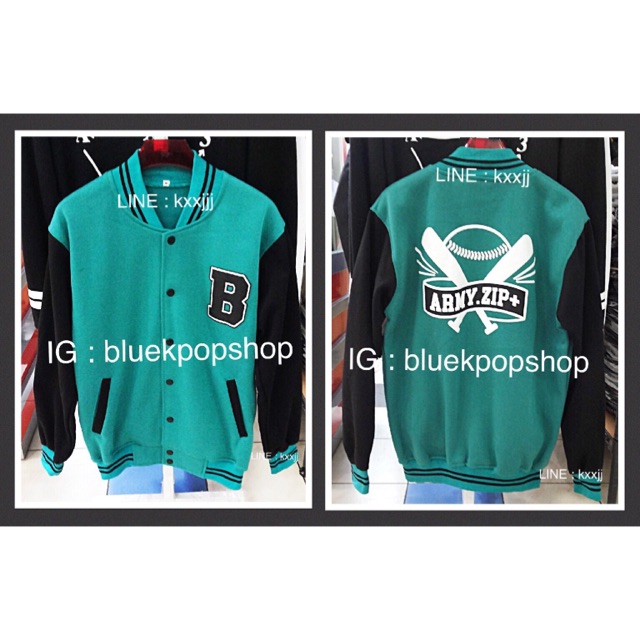 Jaket Varsity Kpop Bangtan Boys - BTS ARMY ZIP