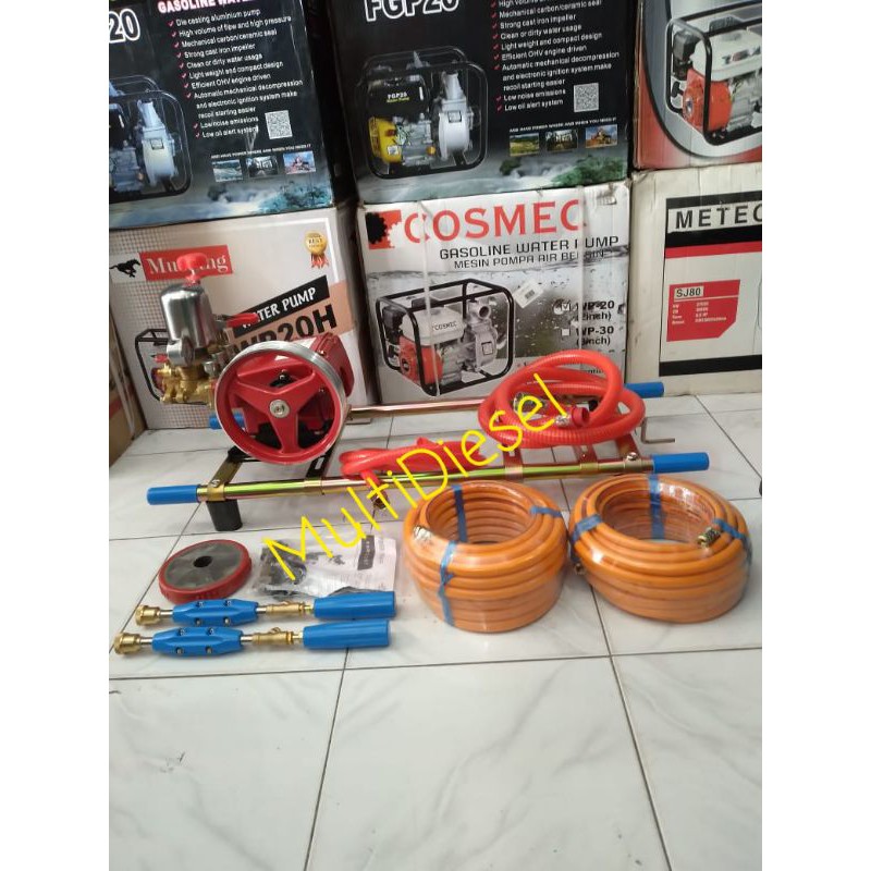Paket Power Sprayer 22 × Dudukan Shancin × 2 Selang × 2 Stik