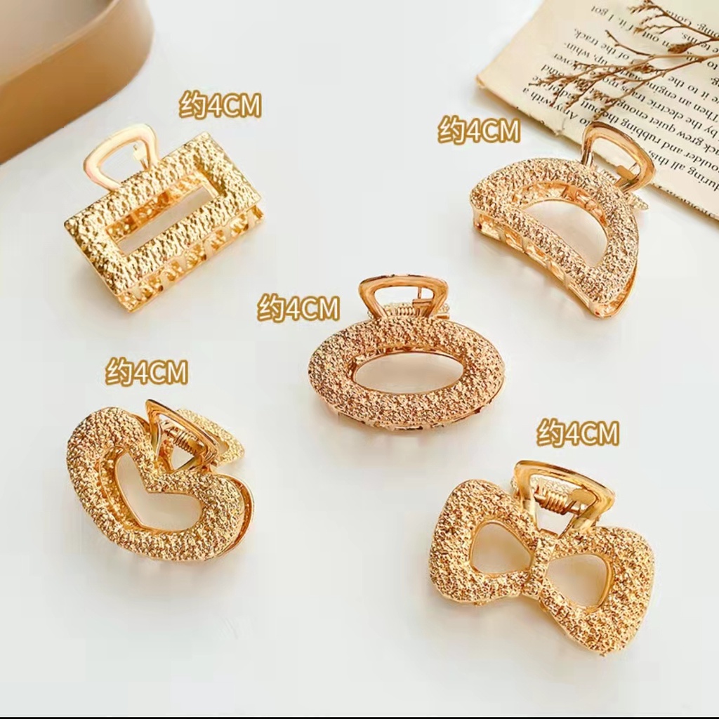 (Hello Girl)F67 INS Korean Diamond Dazzling Acrylic Hair Claw Clip girl Women Fashion  Hairpin Import