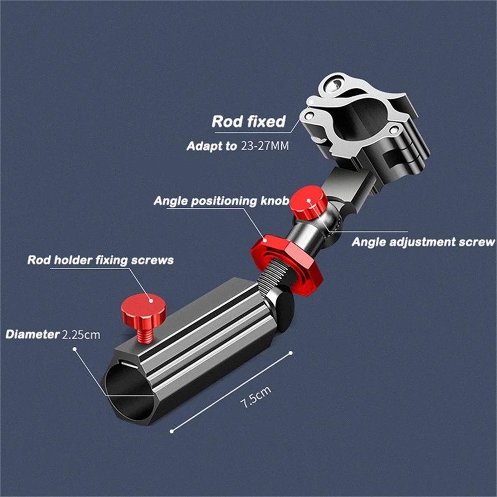 Lanfy Fishing Rod Holder Alat Pancing Bracket Konektor Snap Fixed Dudukan Kursi Pancing Stand Holder Klip Tetap Rak Pancing