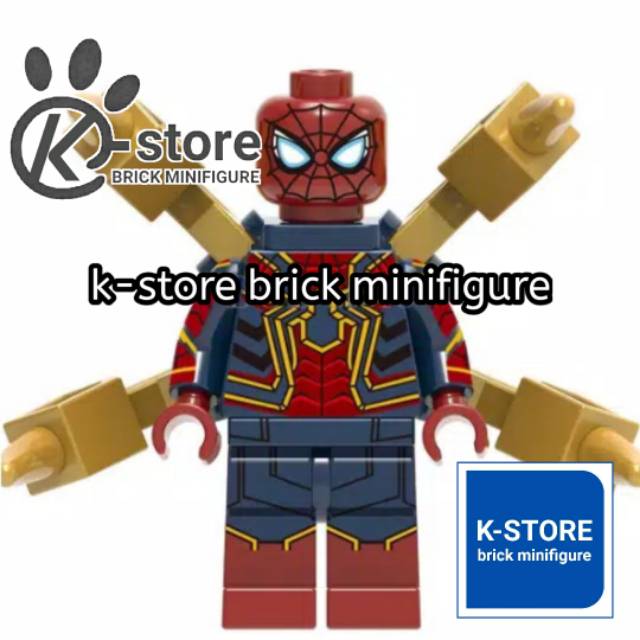Lego avengers endgame spiderman iron spider armour mini block
