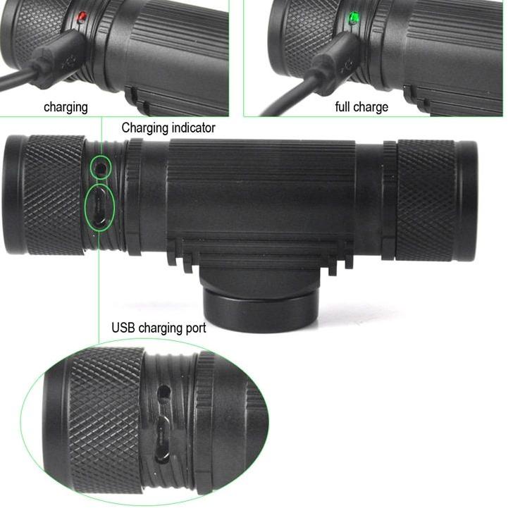 Banyak Dipakai.. Boruit D10 XM-L2 Senter Kepala Headlamp