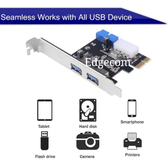 PCIE PCI EXPRESS USB 3.0 2 Port With Header NETLINE