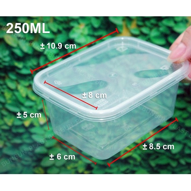 Thinwall 250ml REC / Box Thinwall 250ml / Kotak Thinwall 250ml / Box 250ml / Box Snack 250ml