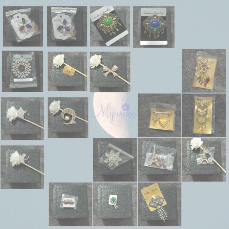 Bross Aksesoris Hiasan Baju Kebaya dan Hijab Cuci Gudang part 1