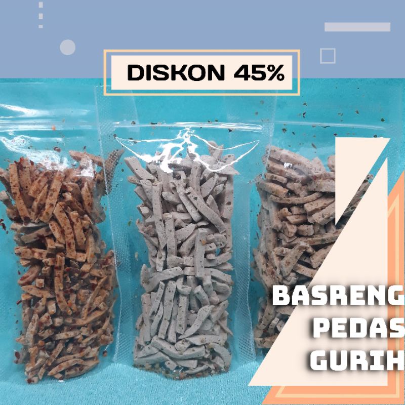 

Basreng daun jeruk pedas gurih