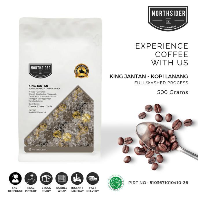 

,,,,,,,] BIJI KOPI ARABIKA KING JANTAN TANAH KARO - 500GR NORTHSIDER COFFEE
