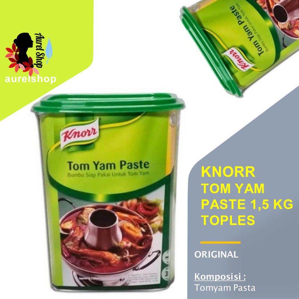 

KNORR Tom Yam Tomyam Pasta kemasan Toples 1,5 kg