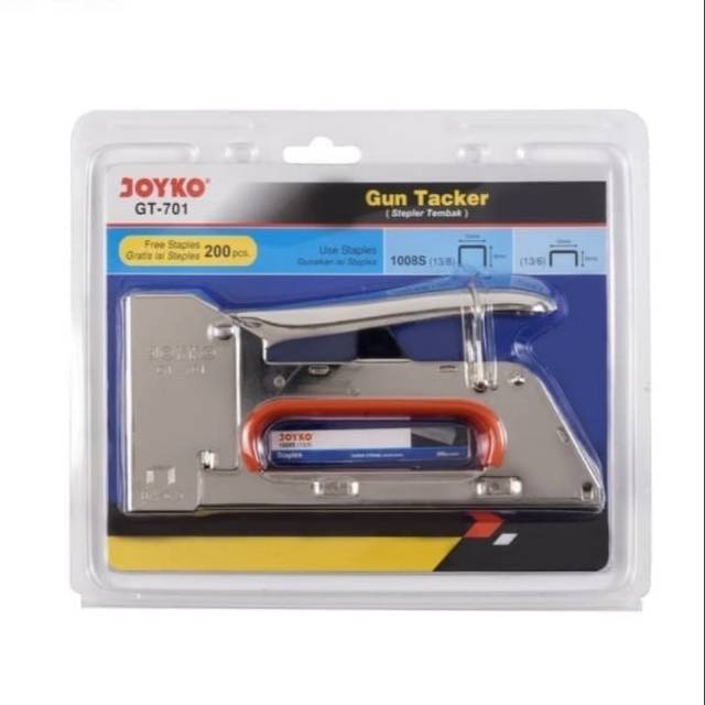 

Gun Tacker Stapler Hekter Tembak Joyko GT701 GT-701 full body besi