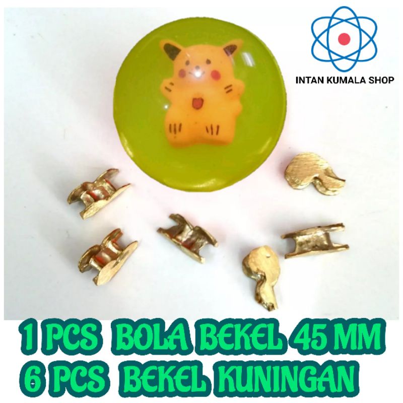 BOLA BEKEL 1 SET ISI 6 BH BEKEL KUNINGAN