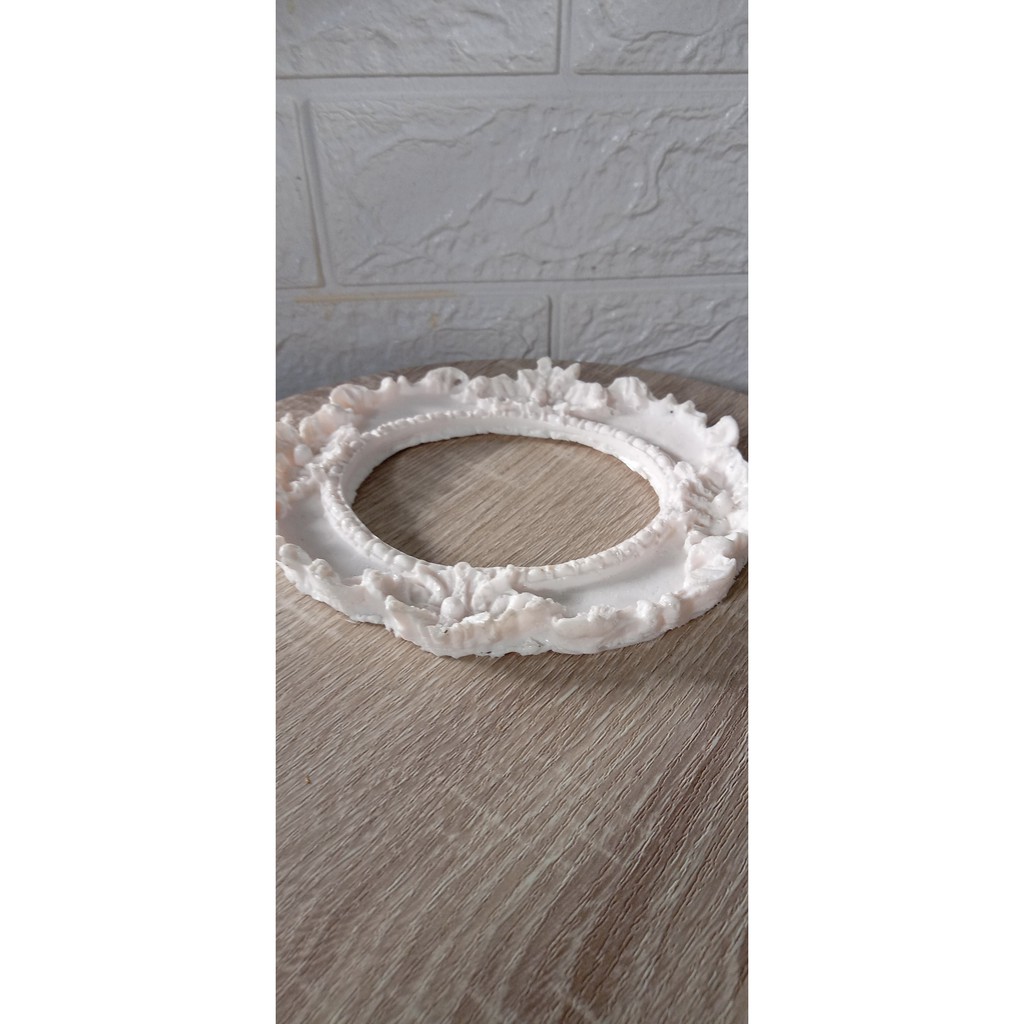 Frame Oval resin bahan mahar