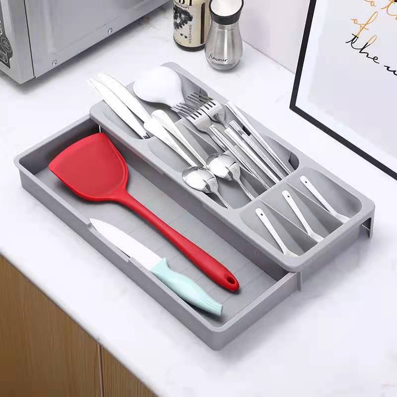 Rak Tempat Sendok Garpu Sumpit Spatula Organizer Laci Kitchen Set Lemari Dapur