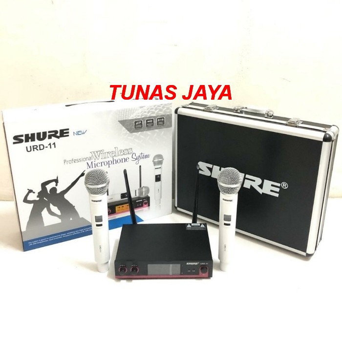 Microphone Wireless Shure URD 11 Mic Professional Wireless System - Putih