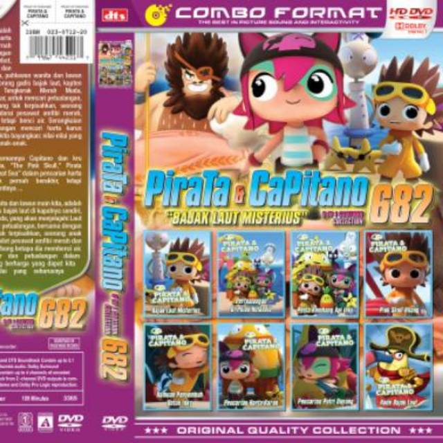 Kaset Film Anak-anak Kartun Baru Pirata Capitano Bahasa Indonesia -Film  Collection Anak Terlaris