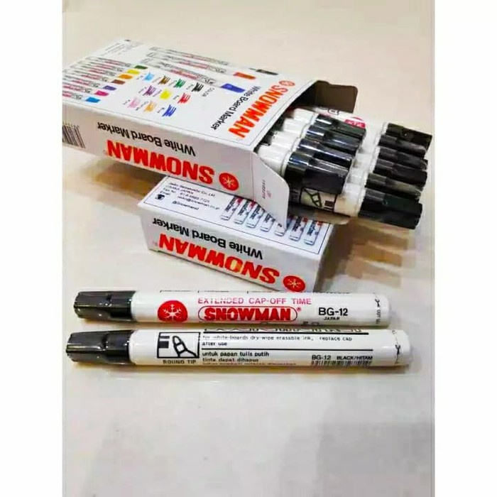 

PROMO MURAH Spidol Whiteboard Hitam Snowman