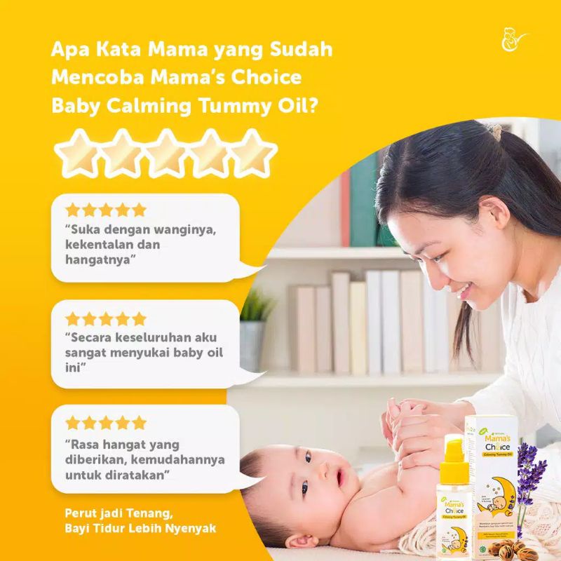 Mama's Choice Baby Calming Tummy Oil | Minyak Telon Bayi Anti Kolik