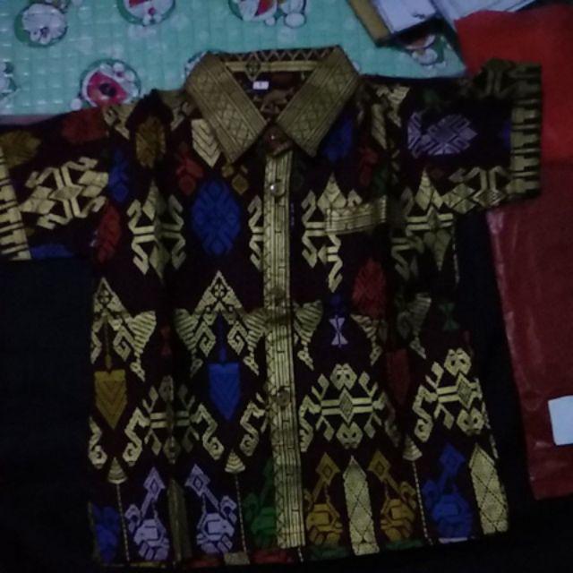 Qnunbatik Sarimbit/couple Batik Anak Dress/kemeja Santika Prodo
