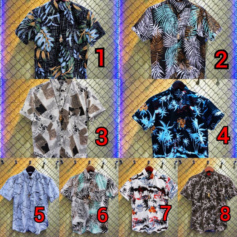 BISA PILIH MOTIF) Kemeja Surfing | Hem surving | kemeja surfing Distro murah |