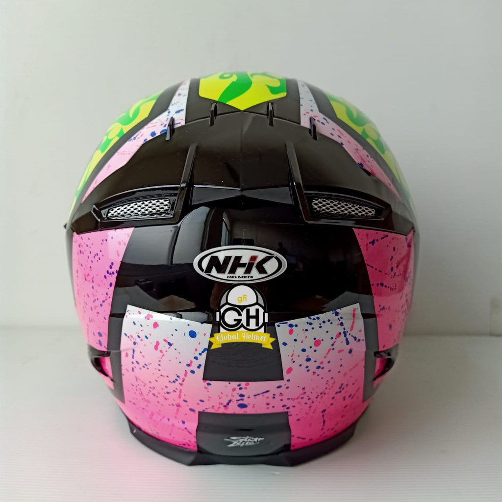 HELM NHK FULL FACE NHK RX9 KAREL WINTER BLACK PINK