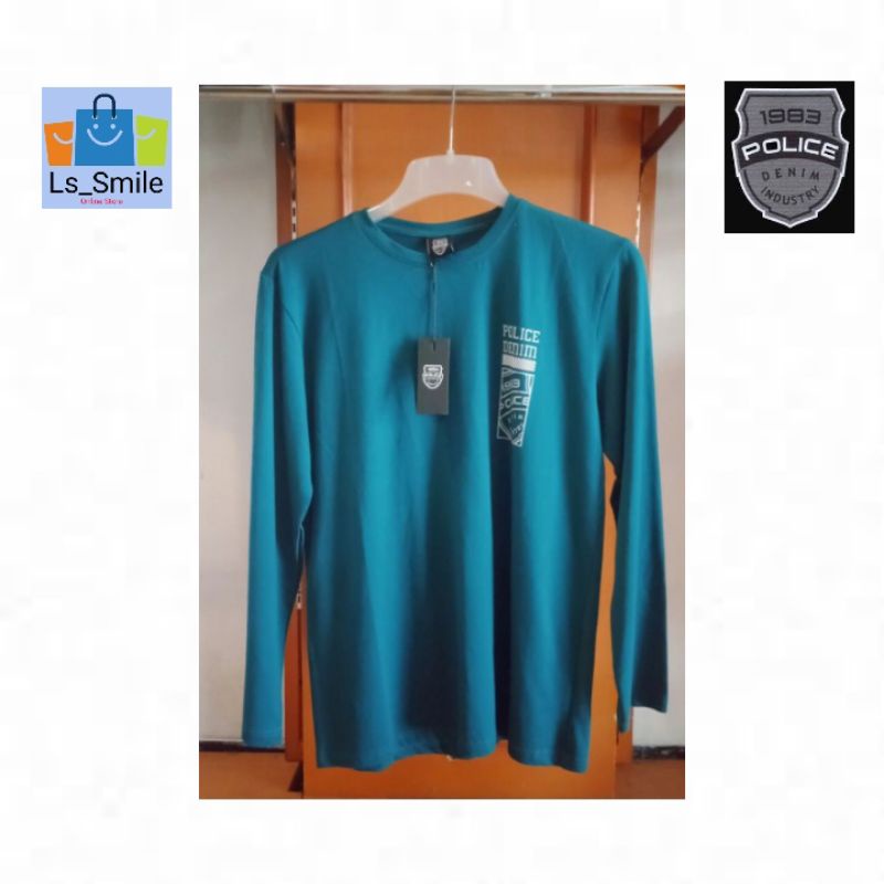 KAOS PRIA ORIGINAL 100%POLICE DENIM INDUSTRY KAOS SANTAI PRIA SIZE M