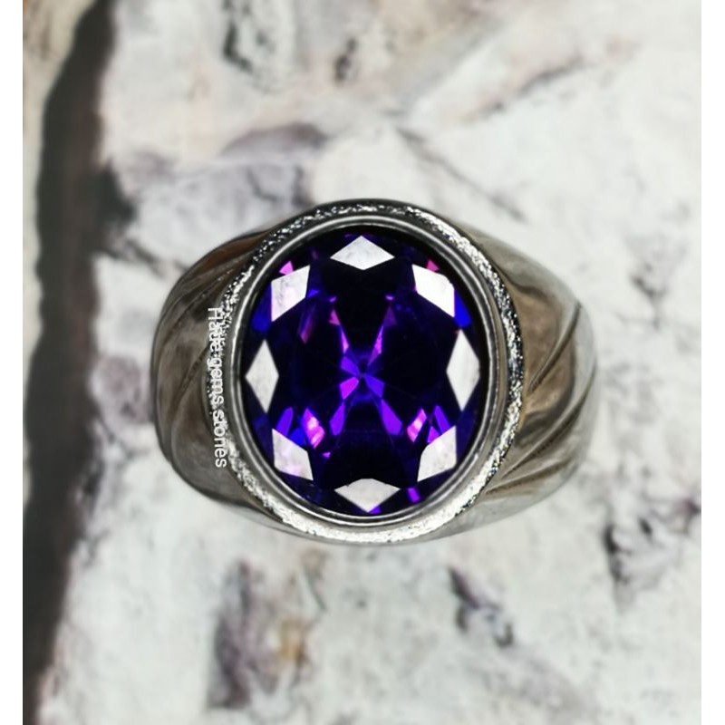 Batu permata ametys kecubung Bangkok cutting super kualitas